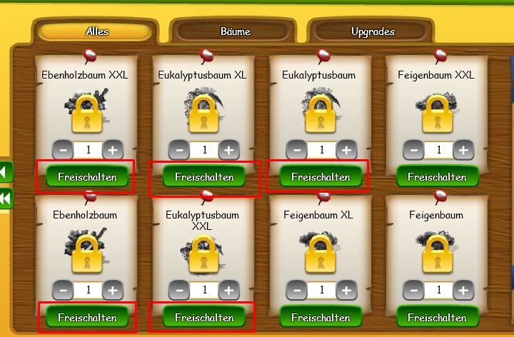 Eukalyptusbaum und Ebenholzbaum im Inselshop Statue nicht frei geschaltet.jpg