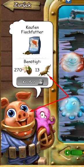 Fischfutter Hebt die bunte Kuh herstellen.jpg