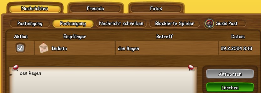 Wörter den Regen in Nachricht.jpg